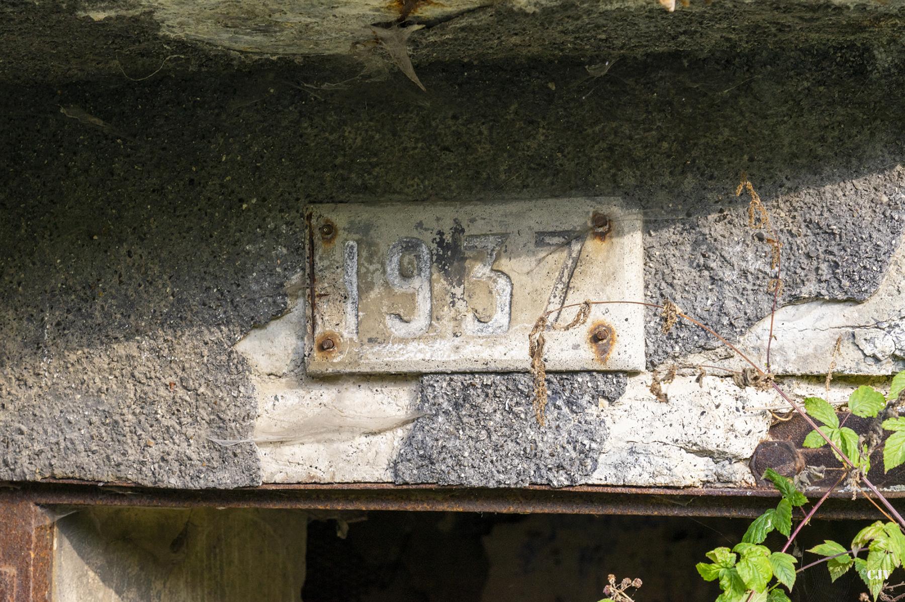 Ligne Maginot - B559 - LA BELLE-HOTESSE - (Blockhaus pour canon) - L'année de construction