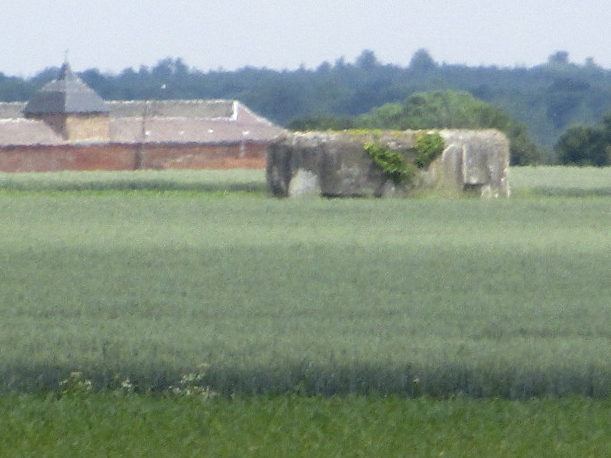 Ligne Maginot - B568bis - PRE-AULNOIS (Blockhaus pour arme infanterie) - Photo prise de la D 932 - Route de Maubeuge.
