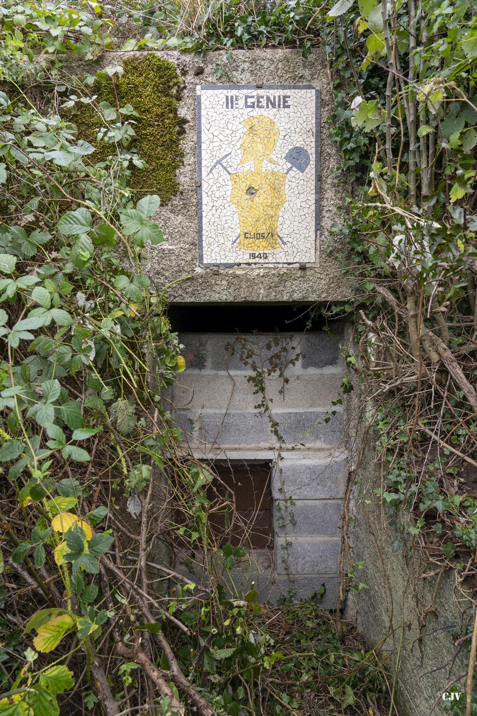 Ligne Maginot - B572BIS - FERME DU HAMBU - (PC) - L'entrée obturé