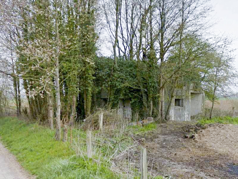 Ligne Maginot - B573 - BOIS de LOUVIGNIES (Blockhaus pour canon) -  - Google Streetview