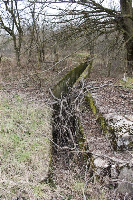 Ligne Maginot - BARRAGE 3 - (Blockhaus pour arme infanterie) - Le tranchée
