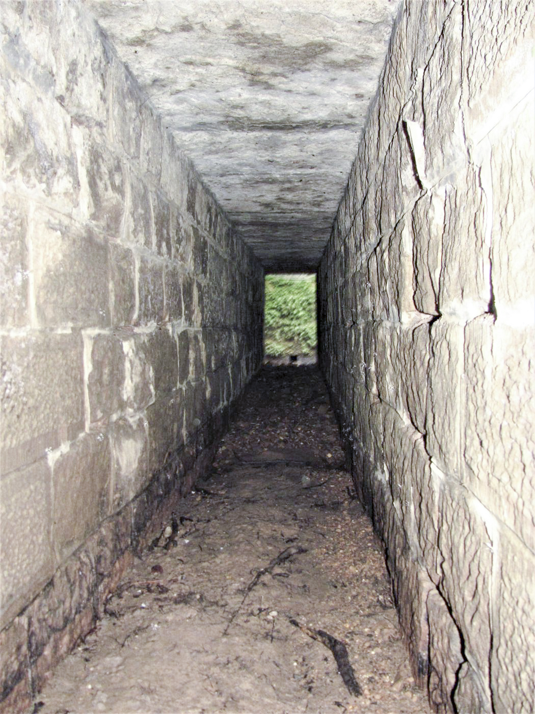 Ligne Maginot - VERLORENERBACH - (Blockhaus pour arme infanterie) - Entrée de la galerie sous la piste coté gauche