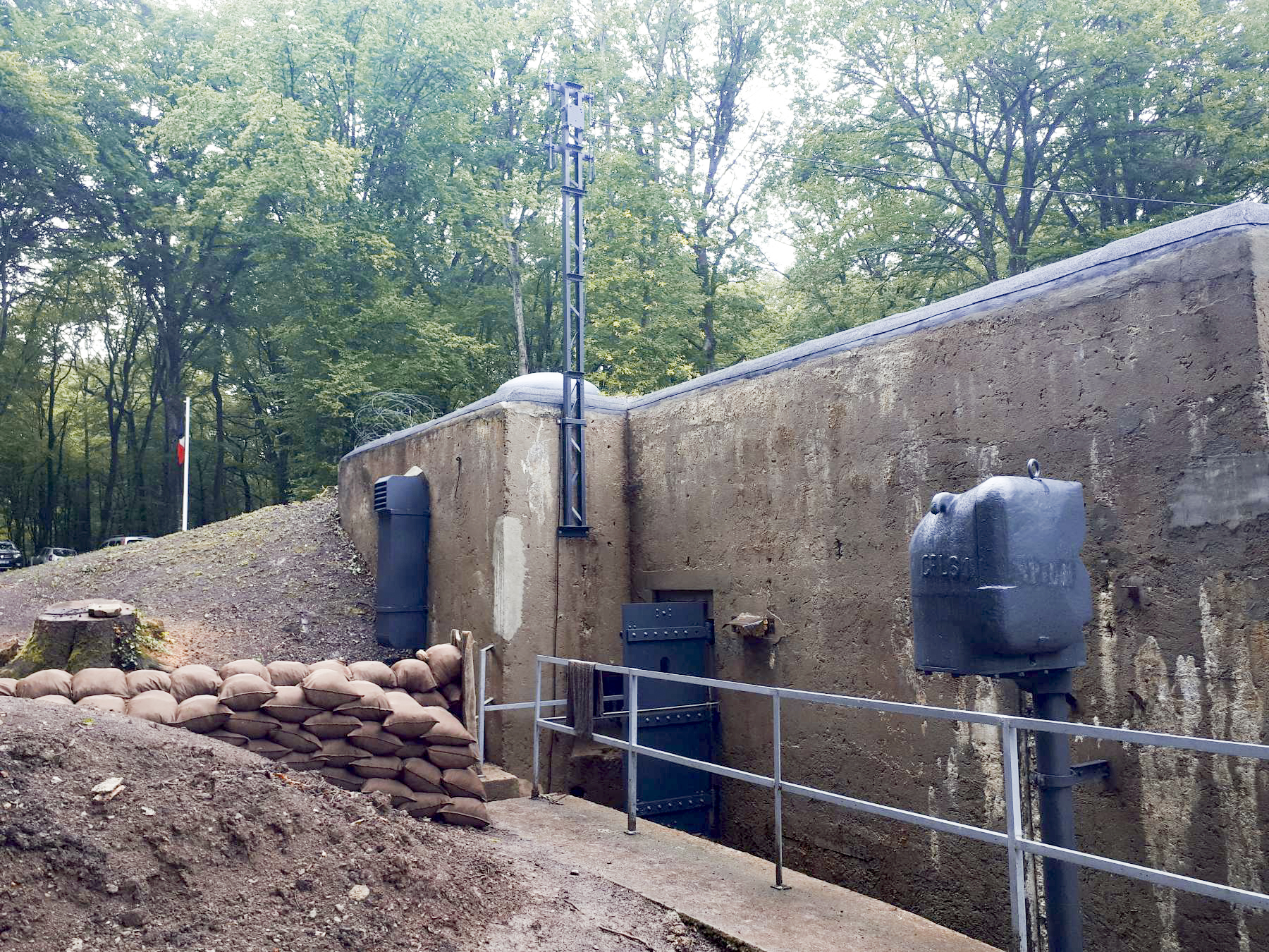 Ligne Maginot - HUBERBUSCH SUD - C59 - (Casemate d'infanterie) - Façade de l'entrée