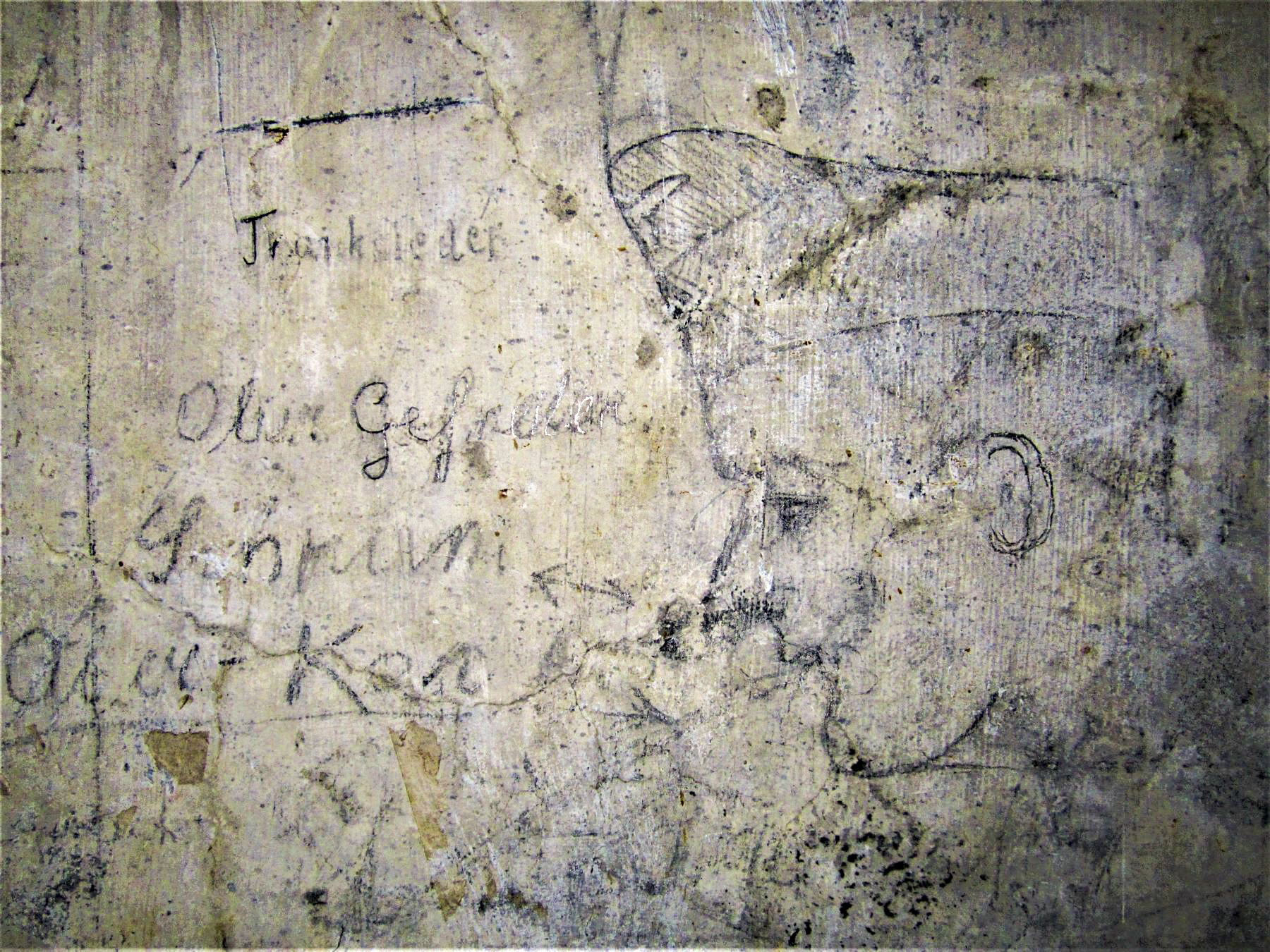 Ligne Maginot - MICHELSBERG - A22 - (Ouvrage d'artillerie) - Entrée mixte
Graffiti allemand - Gregory Fuchs