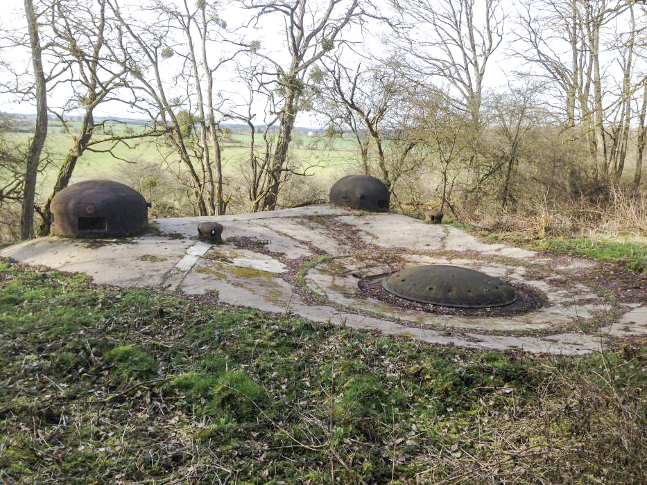 Ligne Maginot - MICHELSBERG - A22 - (Ouvrage d'artillerie) - Bloc 3
Tourelle pour mortiers de 81 mm et cloches GFM - NOEL Yves