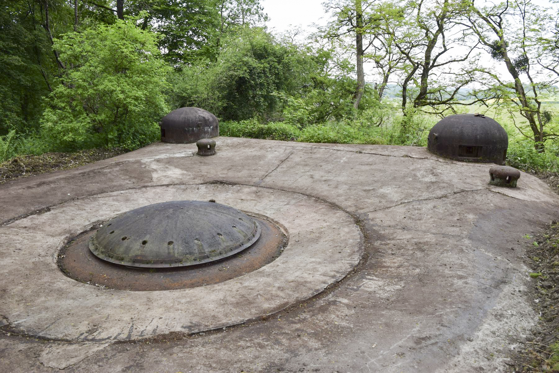 Ligne Maginot - MICHELSBERG - A22 - (Ouvrage d'artillerie) - Bloc 3
Tourelle de 81 mle 32 - Yves NOEL