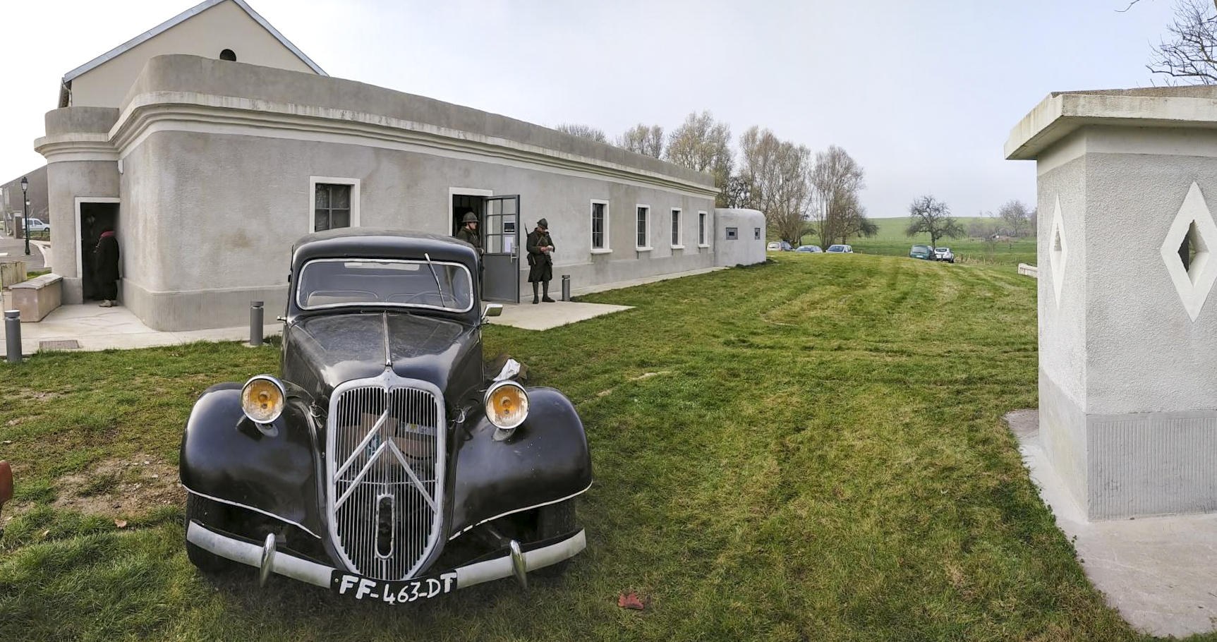 Ligne Maginot - ROUSSY LE VILLAGE (Poste avancé GRM) - (Poste GRM - Maison Forte) - Le poste GRM le jour de son inauguration - Julien Boulanger