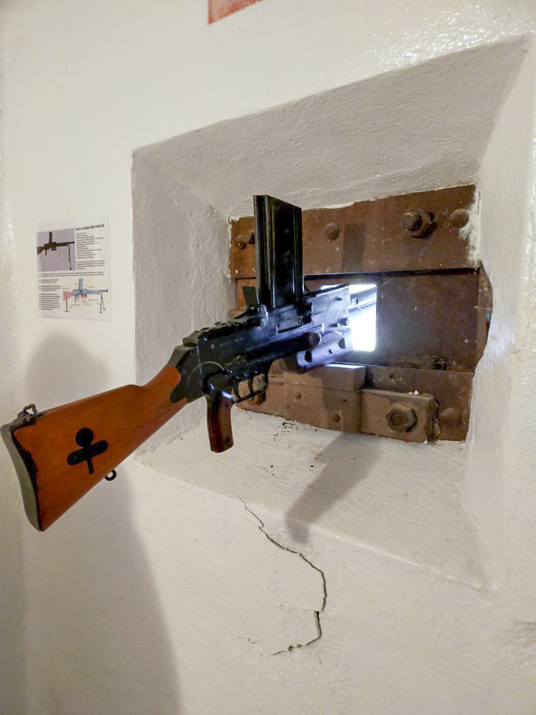 Ligne Maginot - ROUSSY LE VILLAGE (Poste avancé GRM) - (Poste GRM - Maison Forte) - Créneau avec son FM en place - Julien Boulanger