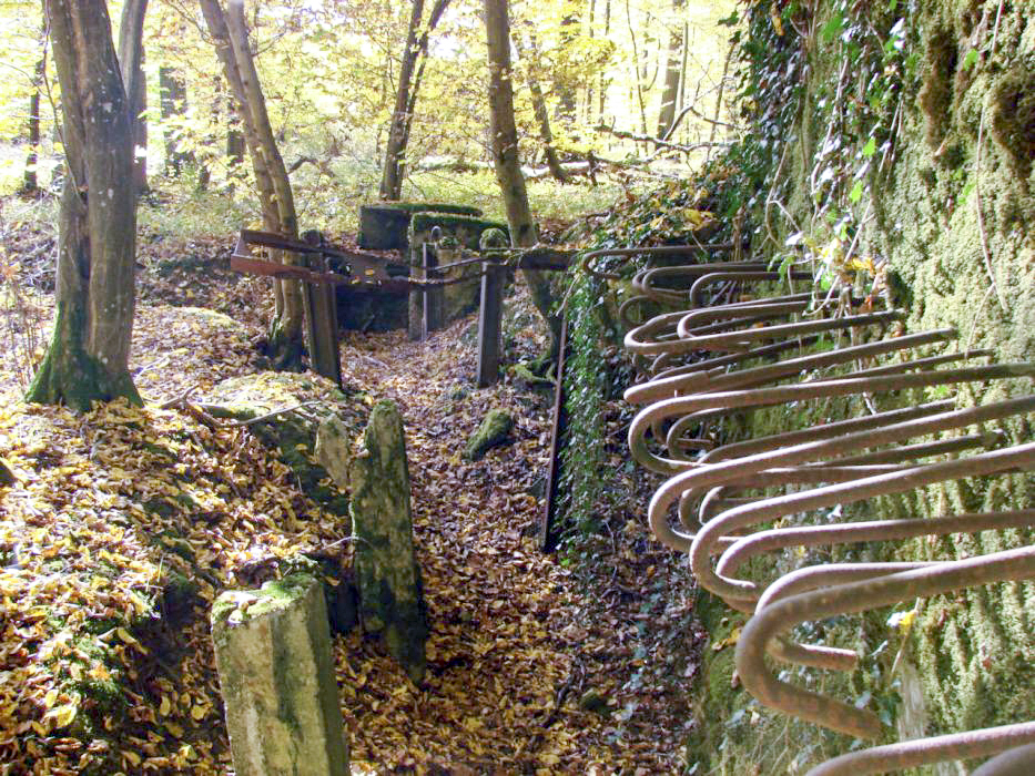 Ligne Maginot - CB447 - BOIS KARRE 2 - (Blockhaus pour arme infanterie) - Vue de la façade gauche - Schnoupf