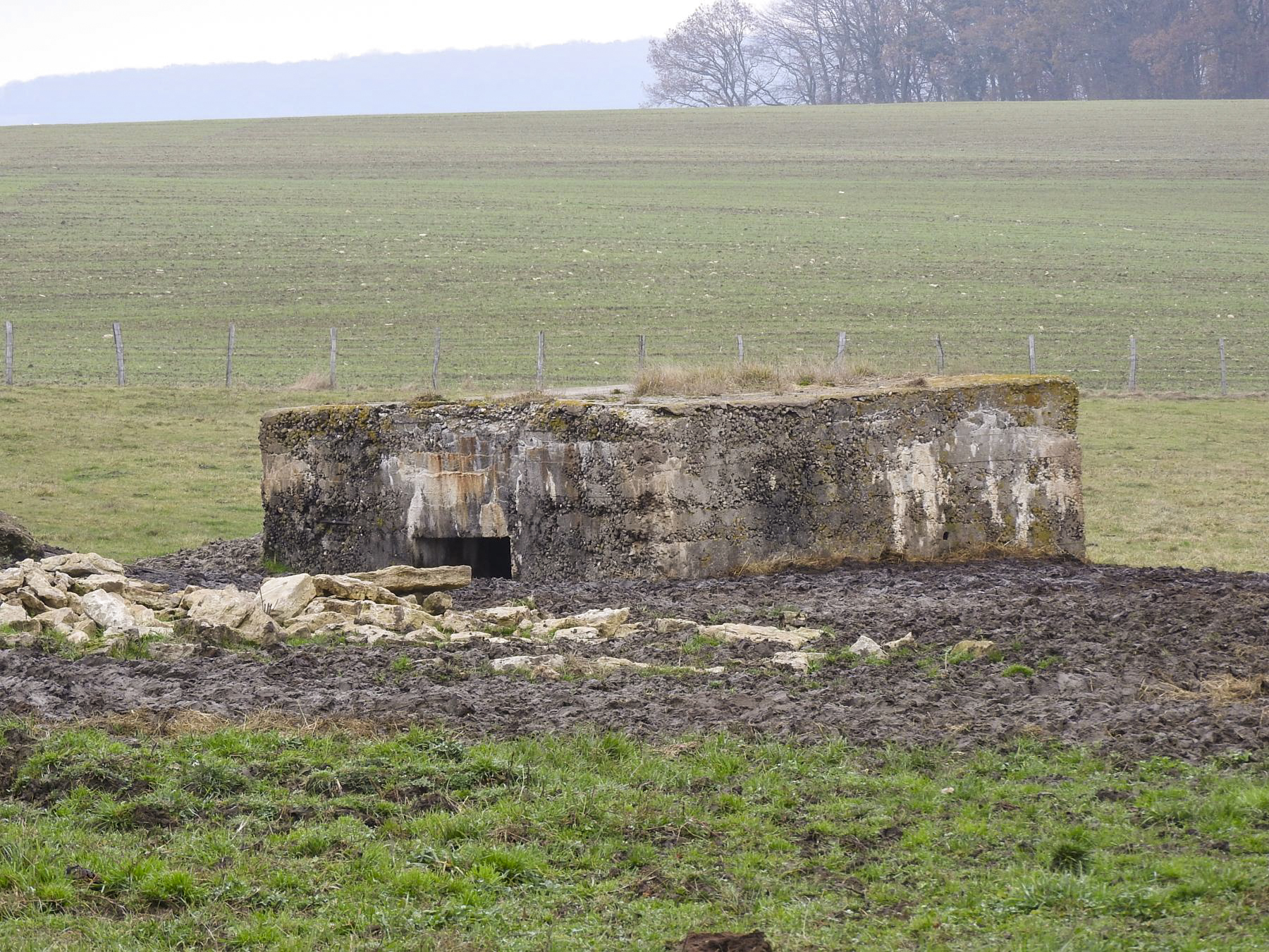 Ligne Maginot - SEYBERG 1 - (Blockhaus pour canon) - L'entrée.