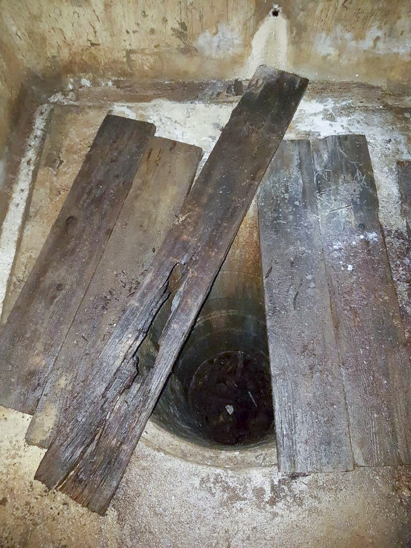 Ligne Maginot - MICHELSBERG - A22 - (Ouvrage d'artillerie) - Le puits extérieur - Ellena-Cuny