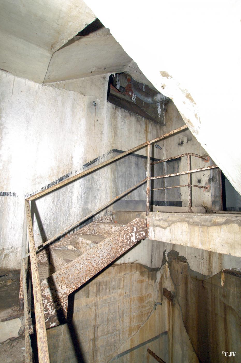 Ligne Maginot - BERSILLIES - (Ouvrage d'infanterie) - Bloc 1
Partie amovible de l'escalier