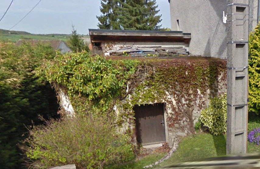 Ligne Maginot - HERBITZHEIM 8 - (Blockhaus pour canon) - Face arrière (entrées)