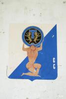 Ligne Maginot - ANGEVILLERS (CAMP) - (Camp de sureté) - Insigne du 40° Régiment de Transmissions de Thionville, après retouche des tags