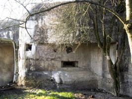 Ligne Maginot - CEZF-4 - SARRE UNION NORD-EST - (Casemate d'infanterie - Double) - Façade de tir