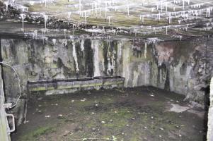 Ligne Maginot - DB26 - (Blockhaus pour canon) - Il ne reste aucune trace du créneau ni du support pour le canon mais il subsiste l'emplacement pour le périscope dans la dalle supérieure.