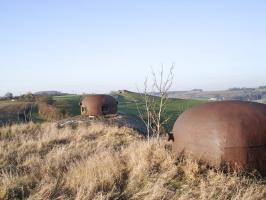 Ligne Maginot - GUERLETTE - (Casemate d'infanterie - double) - Vue vers Thonne-le-Thil, puis Le Chenois