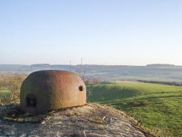 Ligne Maginot - GUERLETTE - (Casemate d'infanterie - double) - Cloche GFM, vers l'est