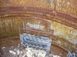 Ligne Maginot - GUERLETTE - (Casemate d'infanterie - double) - Cloche AM, siège et stockage d'obus 25mm