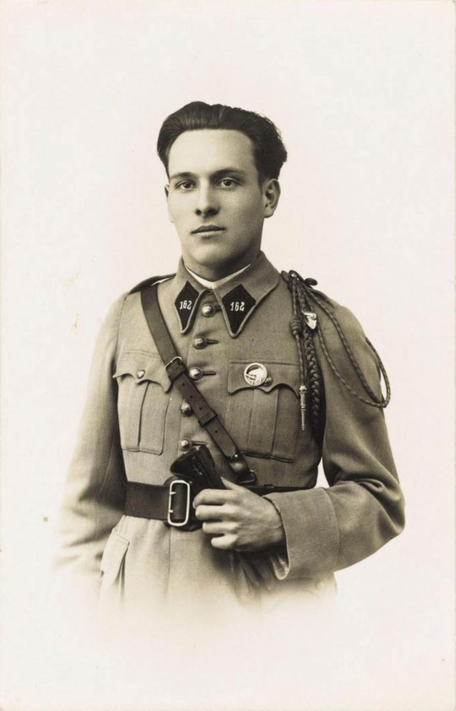 Ligne Maginot - 162° Régiment d'Infanterie de Forteresse - Le soldat Mady Robert du 162° RIF en tenue