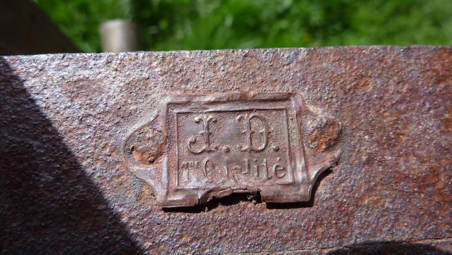 Ligne Maginot - GONDRAN C - (Ouvrage d'infanterie) - Plaque du serrurier