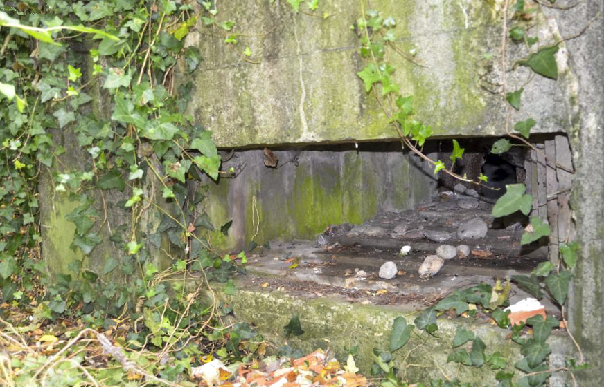 Ligne Maginot - HABERHAEUSER 1 - (Blockhaus pour arme infanterie) - Créneau de tir de mitrailleuse avec sa plaque de blindage