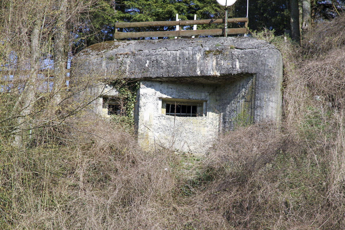 Ligne Maginot - B740 - TRIEUX HANNOY - (Blockhaus pour canon) - Vue frontale - Alain Perouffe