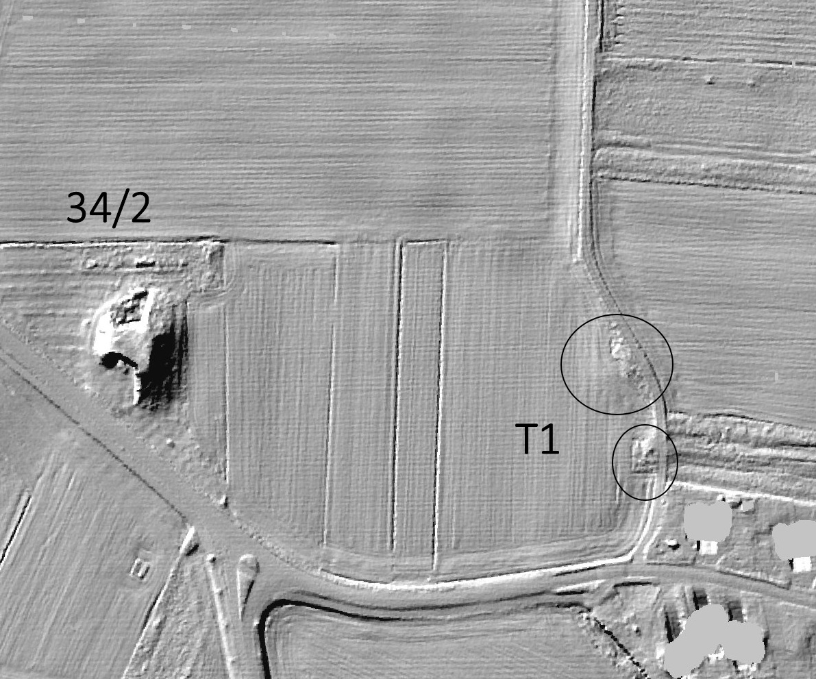 Ligne Maginot - T1 - 150 T - (Position d'artillerie préparée) - Vue Lidar - Collectivité européenne d'Alsace