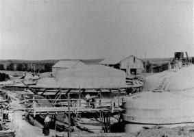 Ligne Maginot - IMMERHOF - A10 - (Ouvrage d'infanterie) - Photo de la construction de l'ouvrage
Les blocs 2 et 1 (au second plan)