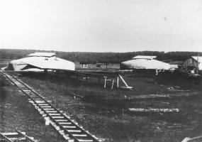 Ligne Maginot - IMMERHOF - A10 - (Ouvrage d'infanterie) - Photo de la construction de l'ouvrage
Les blocs 2 et 1 