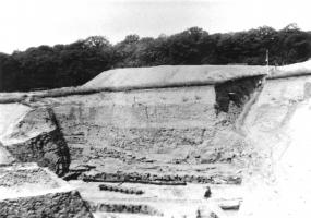 Ligne Maginot - IMMERHOF - A10 - (Ouvrage d'infanterie) - Photo de la construction de l'ouvrage
Excavation 