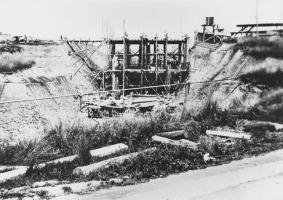 Ligne Maginot - IMMERHOF - A10 - (Ouvrage d'infanterie) - Photo de la construction de l'ouvrage
Coffrage de la galerie principale 