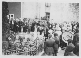 Ligne Maginot - La fanfare du 168 RIF - La fanfare du 168 RIF lors d'une cérémonie publique 