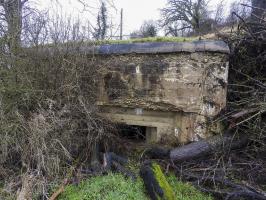 Ligne Maginot - GEBELSWIESE 1 - (Blockhaus pour canon) - Le créneau pour le canon anti-char.