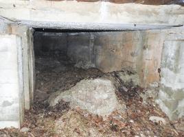 Ligne Maginot - MITTELSMUEHLE - (Blockhaus pour canon) - Le débouché de la galerie dans la chambre de tir.