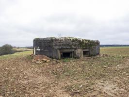Ligne Maginot - MITTELSMUEHLE OUEST - (Blockhaus pour canon) - La façade de tir.