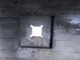 Ligne Maginot - MITTELSMUEHLE OUEST - (Blockhaus pour canon) - Le créneau du FM coaxial.