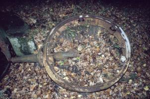 Ligne Maginot - HUEHNERBERG (TD N° 173) - (Cuve pour arme d'infanterie) - La TD n°173, qui était installée dans cet emplacement, dans son état de 1991 avant récupération et valorisation.