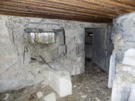 Ligne Maginot - 103 - CHATEAU BELLEVUE - (Blockhaus lourd type STG / STG-FCR - Double) - Faces gauche et frontale, vers créneau observation
