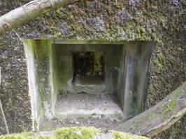 Ligne Maginot - GRAND PAQUIS - (Casemate d'artillerie) - Créneau FM, direction de tir vers l'ouest