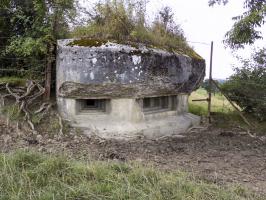 Ligne Maginot - C - OUEST DE FRENOIS - (Blockhaus pour canon) - Face droite; créneau FM/observation et créneau centrale; créneau Hotchkiss