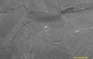 Ligne Maginot - I - LA WAGLIERE - (Blockhaus pour canon) - Bloc visible sur cette photo de Mars 1940. Noter le réseau de tranché au nord-ouest, à flanc de côté