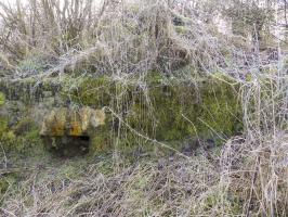 Ligne Maginot - 68 - THONNELLE NORD - (Blockhaus pour arme infanterie) - Le créneau de gauche celui de droite est obstrué par de la terre.