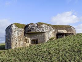 Ligne Maginot - BELLEVUE - (Casemate d'artillerie) - Face frontale