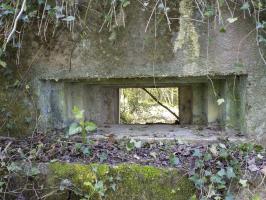 Ligne Maginot - 82BIS - LA NIVRAGNE NORD - (Blockhaus pour canon) - Face frontale, créneau AC