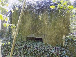 Ligne Maginot - 82BIS - LA NIVRAGNE NORD - (Blockhaus pour canon) - Face gauche/l'arrière