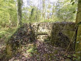 Ligne Maginot - 82BIS - LA NIVRAGNE NORD - (Blockhaus pour canon) - Mur externe avec créneau Hotchkiss