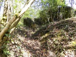 Ligne Maginot - 82BIS - LA NIVRAGNE NORD - (Blockhaus pour canon) - L'arrière avec tranchée d'accès