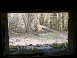 Ligne Maginot - MF11 - N - LA HATRELLE - (Poste GRM - Maison Forte) - Vue frontale vers le pont
