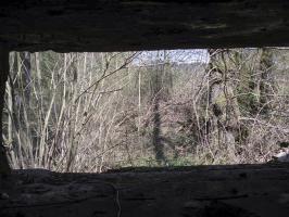 Ligne Maginot - MF15 - R - BOUCHON LOUIS VAL - (Poste GRM - Maison Forte) - Vue coté ennemi par le créneau AC